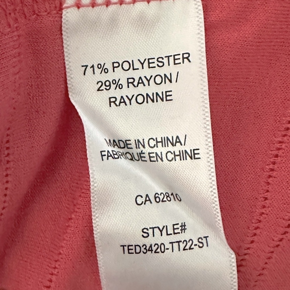 NWT Ricki's Sleeveless Top - Coral Pink - Size Medium - Picture 6 of 6